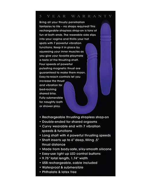 Female Sex Toys Adam Eve Eves Ultimate Thrusting Strapless Strap On Purple Adam And Eve Female Sex Toys Adam Eve Eves Ultimate Thrusting Strapless Strap On Purple Adam And Eve