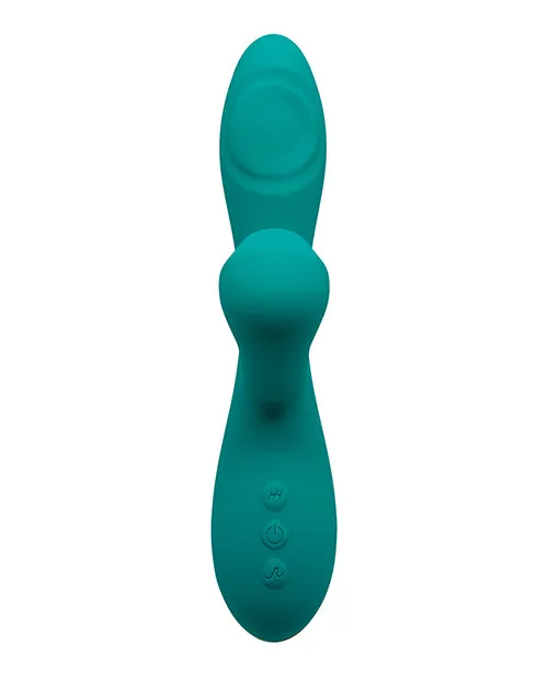 Female Sex Toys Alive Alive Caribbean Shine Rechargeable Silicone Rabbit Vibrator Blue