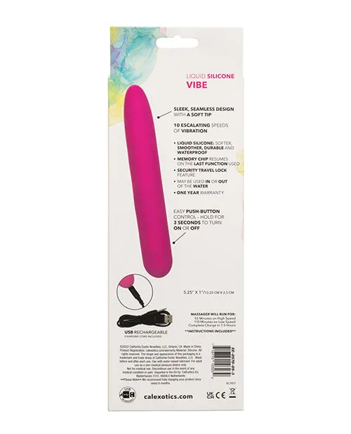 Female Sex Toys Bliss By Cal Exotics Bliss Liquid Silicone Rechargeable Vibrator Pink