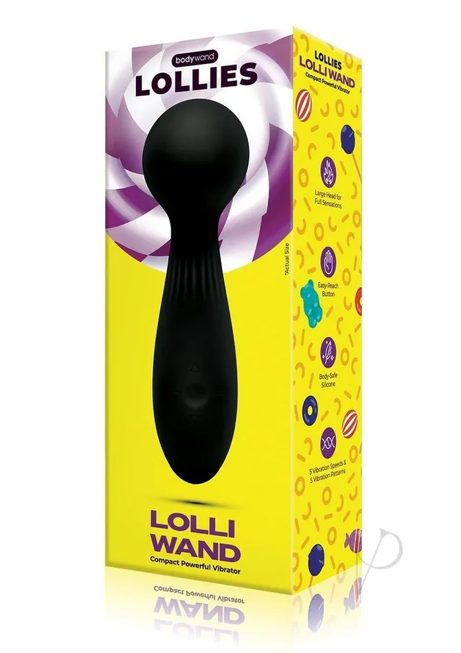 Female Sex Toys Bodywand Bodywand Lollies Rechargeable Silicone Vibrator Black Female Sex Toys Bodywand Bodywand Lollies Rechargeable Silicone Vibrator Black