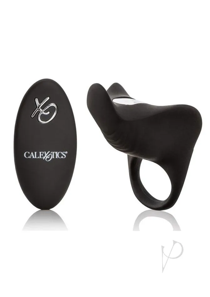 Female Sex Toys Couples Enhancers Silicone USB Rechargeable Pleasurizer Vibrating Couples Ring with Remote Control Black