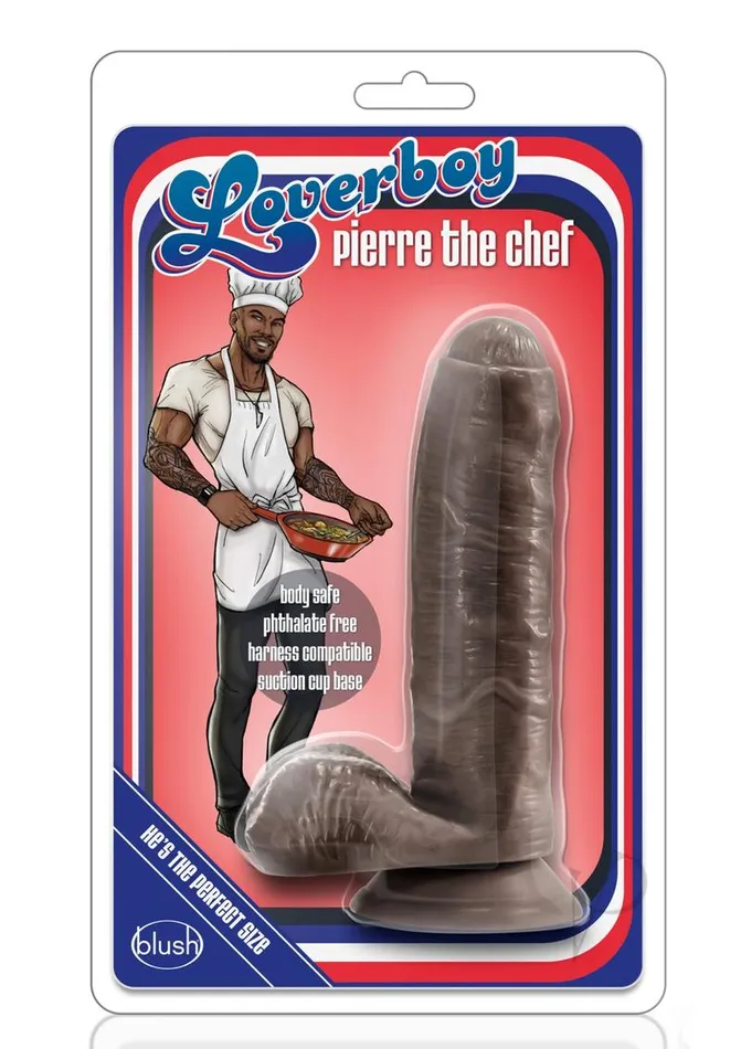 Female Sex Toys Coverboy Coverboy Pierre The Chef Dildo with Balls 7in Chocolate Female Sex Toys Coverboy Coverboy Pierre The Chef Dildo with Balls 7in Chocolate