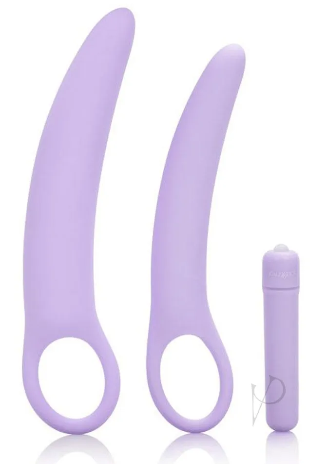 Female Sex Toys Dr Laura Berman Collection Dr Laura Berman Isabelle Set of 2 Vibrating Silicone Dilators Lavender