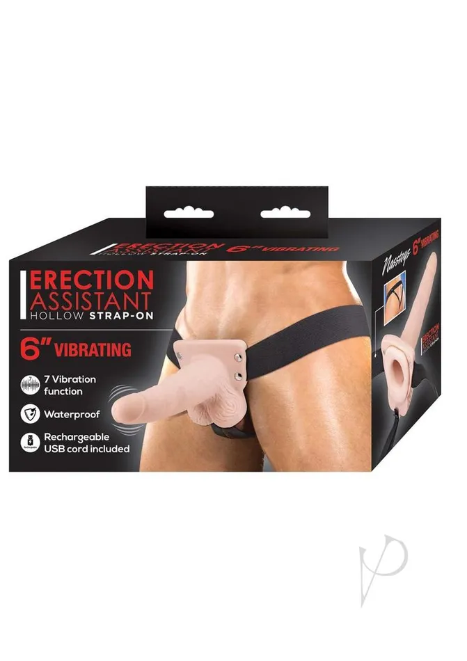 Female Sex Toys Erection Assistant Erection Assistant Hollow Vibrating StrapOn 6in Vanilla Female Sex Toys Erection Assistant Erection Assistant Hollow Vibrating StrapOn 6in Vanilla