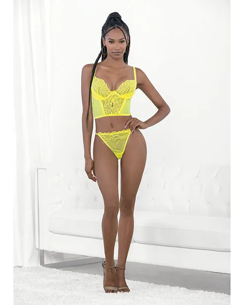 Female Sex Toys Escante Neon Lace Corset Top wRing Accent Panty Neon Lime MD Female Sex Toys Escante Neon Lace Corset Top wRing Accent Panty Neon Lime MD