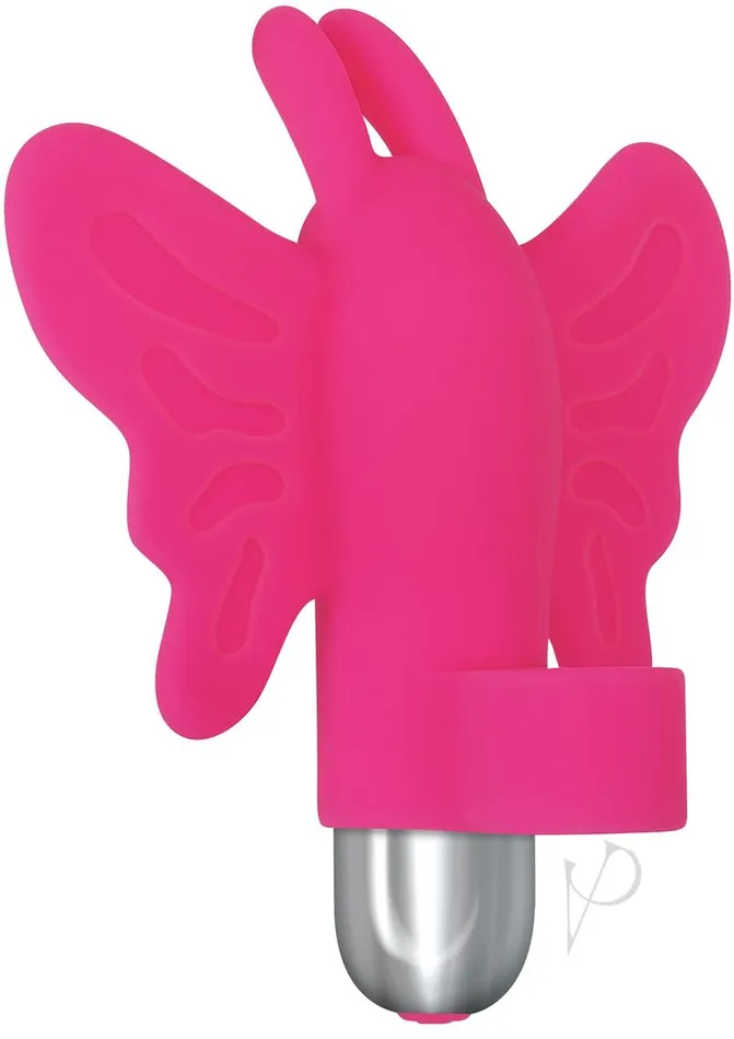 Female Sex Toys Evolved My Butterfly Rechargeable Silicone Finger Vibrator Pink