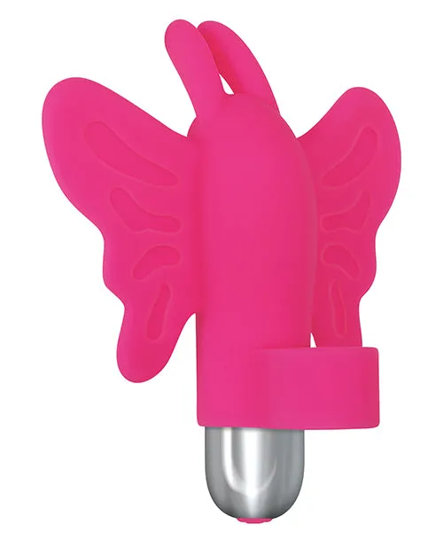 Female Sex Toys Evolved My Butterfly Rechargeable Silicone Finger Vibrator Pink