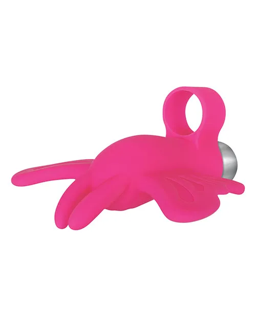 Female Sex Toys Evolved My Butterfly Rechargeable Silicone Finger Vibrator Pink