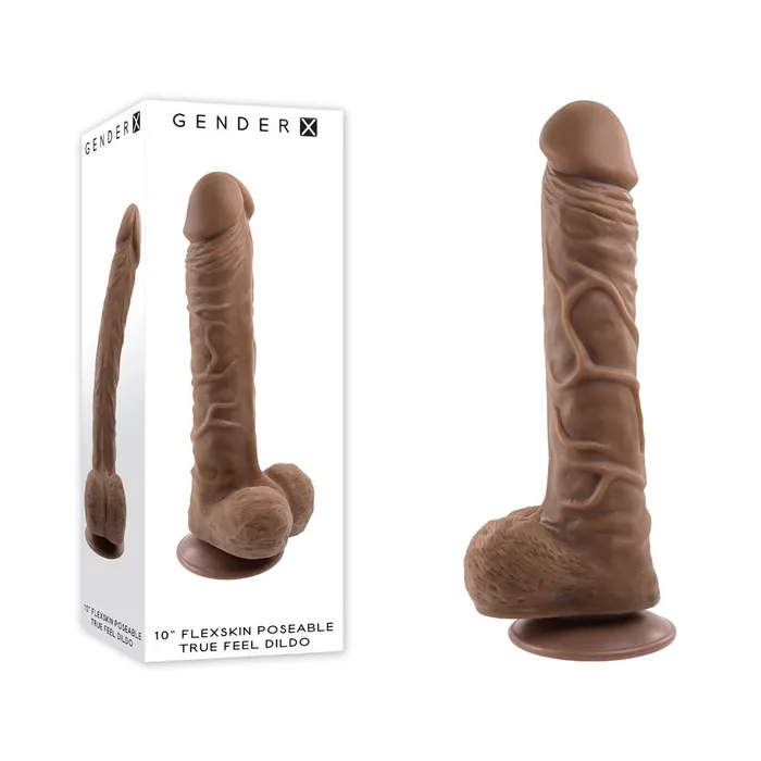 Female Sex Toys Gender X 10 Flexskin True Feel Dark Realistic Dildo Gender X Female Sex Toys Gender X 10 Flexskin True Feel Dark Realistic Dildo Gender X