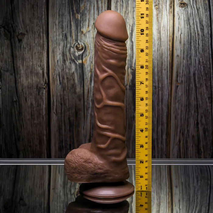 Female Sex Toys Gender X 10 Flexskin True Feel Dark Realistic Dildo Gender X