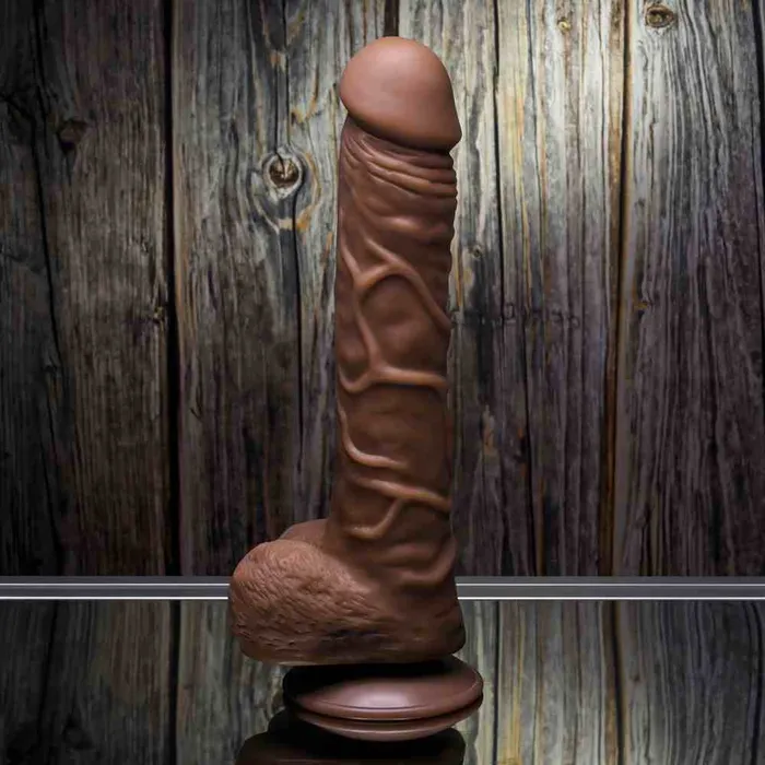 Female Sex Toys Gender X 10 Flexskin True Feel Dark Realistic Dildo Gender X