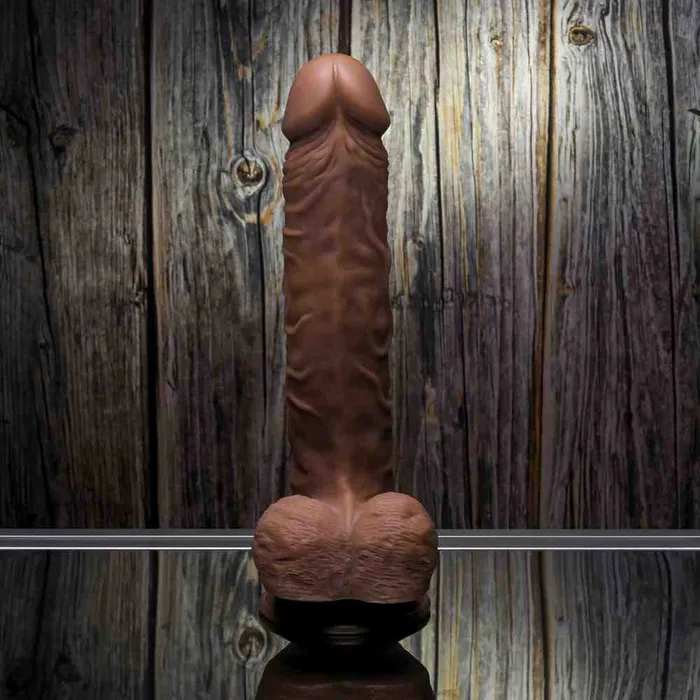 Female Sex Toys Gender X 10 Flexskin True Feel Dark Realistic Dildo Gender X