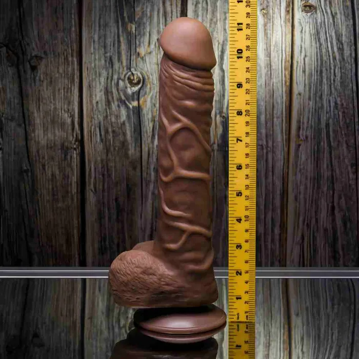 Female Sex Toys Gender X 10 Flexskin True Feel Dark Realistic Dildo Gender X