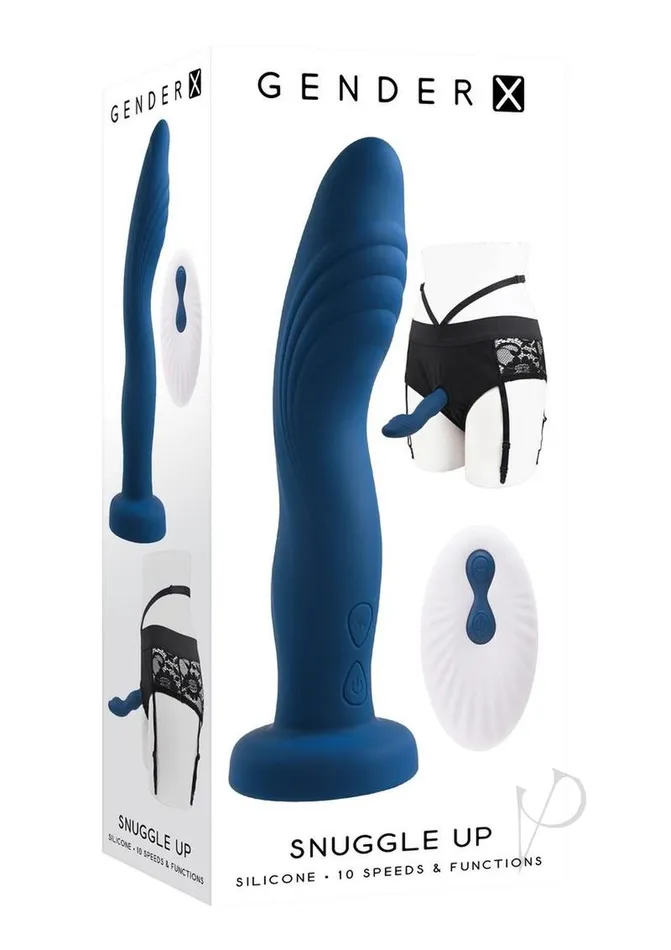 Female Sex Toys Gender X Snuggle Up Rechargeable Silicone Dual Vibrating StrapOn with Remote Control BlueBlack Gender X Female Sex Toys Gender X Snuggle Up Rechargeable Silicone Dual Vibrating StrapOn with Remote Control BlueBlack Gender X