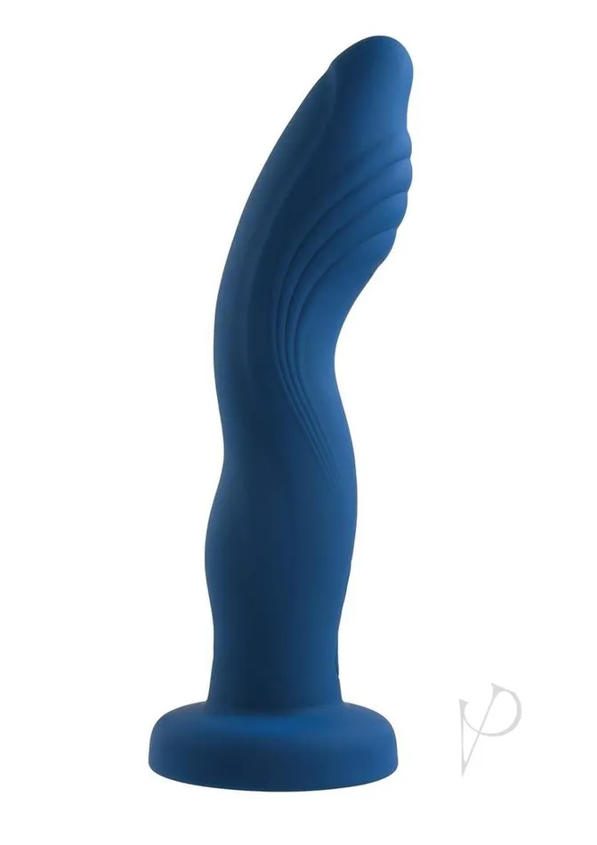 Female Sex Toys Gender X Snuggle Up Rechargeable Silicone Dual Vibrating StrapOn with Remote Control BlueBlack Gender X