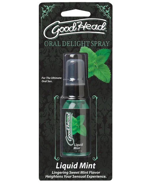 Female Sex Toys Good Head GoodHead Oral Delight Spray Liquid Mint 1oz Female Sex Toys Good Head GoodHead Oral Delight Spray Liquid Mint 1oz