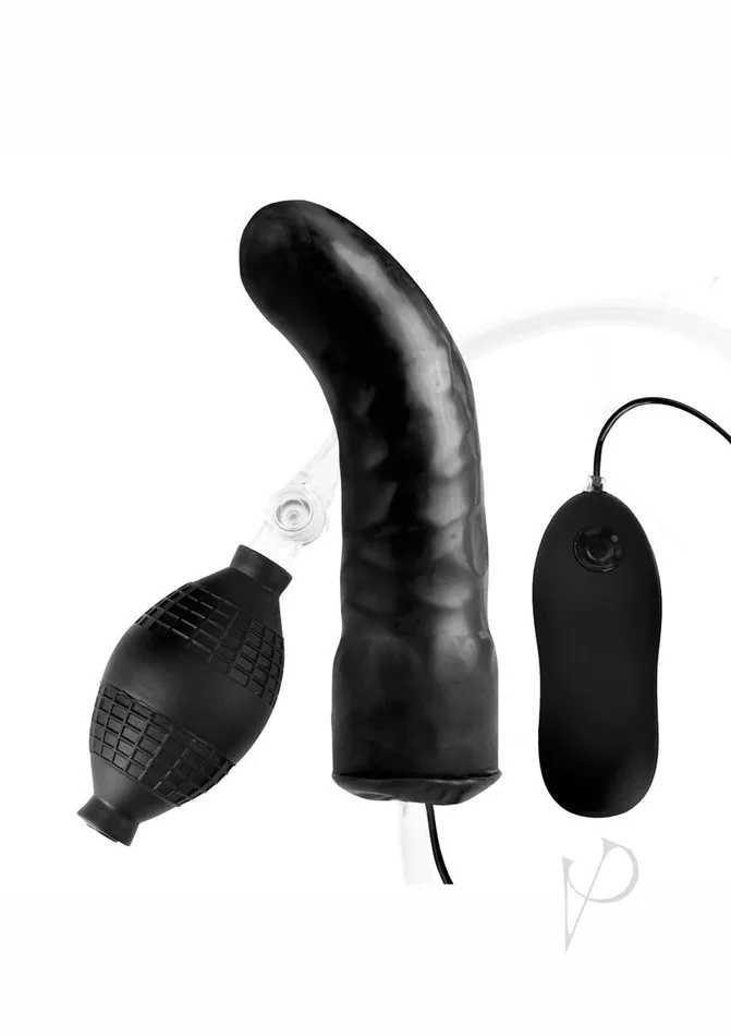 Female Sex Toys Lux Fetish Lux Fetish Latex Inflatable Vibrating Curvd Dildo with Wired Remote Control 6in Black Female Sex Toys Lux Fetish Lux Fetish Latex Inflatable Vibrating Curvd Dildo with Wired Remote Control 6in Black