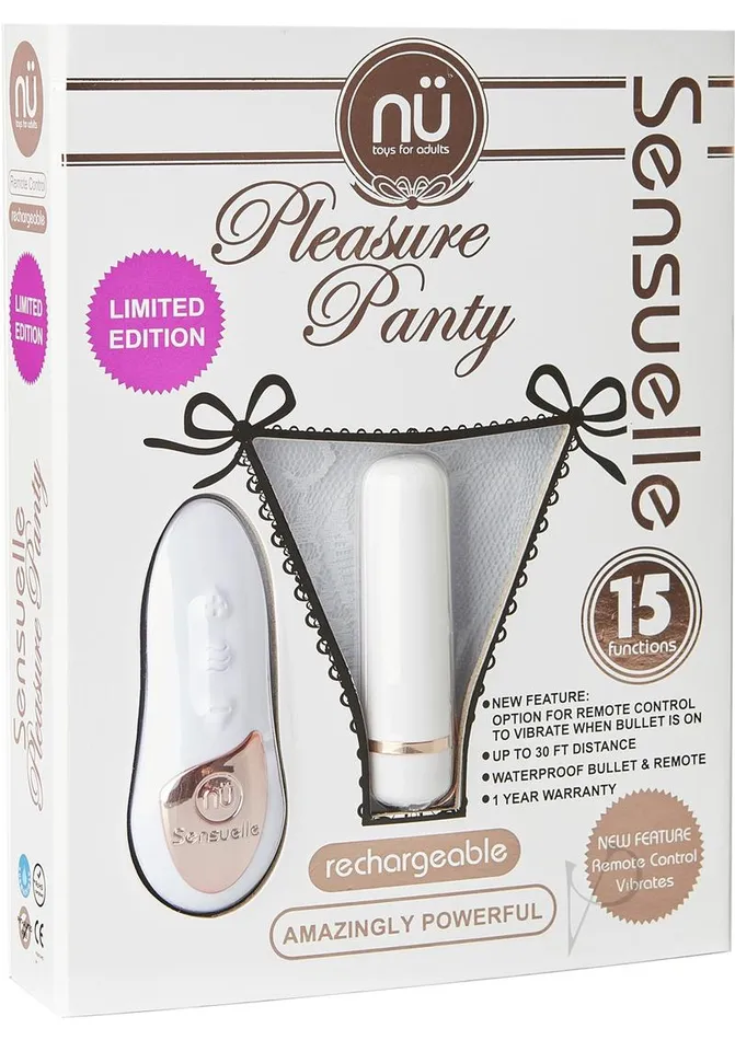Female Sex Toys Nu Sensuelle Sensuelle Limited Edition Pleasure Panty Vibe with Remote Control White Female Sex Toys Nu Sensuelle Sensuelle Limited Edition Pleasure Panty Vibe with Remote Control White
