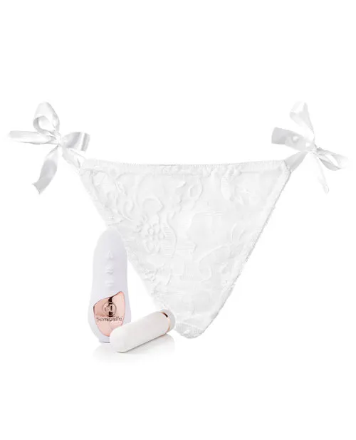 Female Sex Toys Nu Sensuelle Sensuelle Limited Edition Pleasure Panty Vibe with Remote Control White