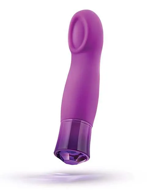 Female Sex Toys Oh My Gem Oh My Gem Charm Rechargeable Silicone Vibrator Amethyst Purple