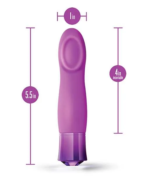 Female Sex Toys Oh My Gem Oh My Gem Charm Rechargeable Silicone Vibrator Amethyst Purple