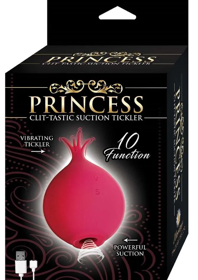 Female Sex Toys Princess Princess ClitTastic Rechargeable Silicone Suction Tickler Red Female Sex Toys Princess Princess ClitTastic Rechargeable Silicone Suction Tickler Red