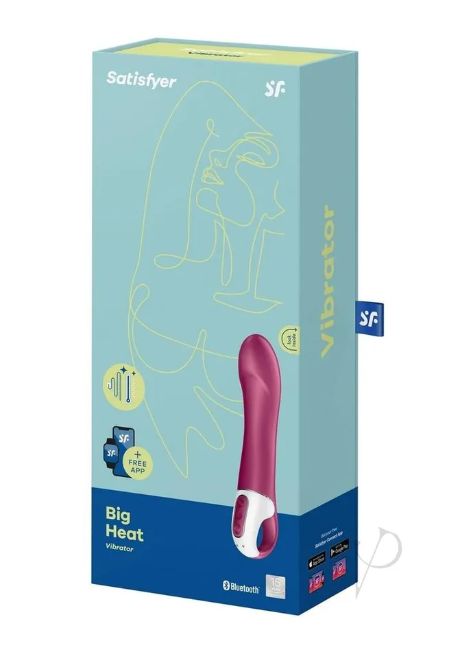 Female Sex Toys Satisfyer Satisfyer Big Heat Rechargeable Silicone Warming Vibrator Magenta Female Sex Toys Satisfyer Satisfyer Big Heat Rechargeable Silicone Warming Vibrator Magenta