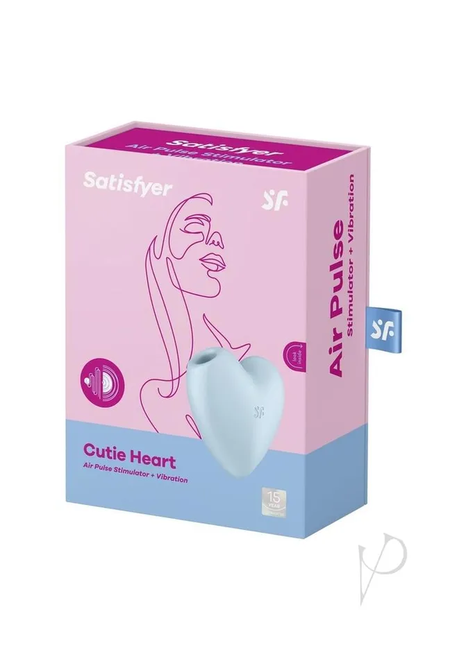 Female Sex Toys Satisfyer Satisfyer Cutie Heart Rechargeable Silicone Clitoral Stimulator Blue Female Sex Toys Satisfyer Satisfyer Cutie Heart Rechargeable Silicone Clitoral Stimulator Blue