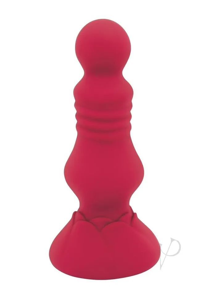 Female Sex Toys Secret Kisses Secret Kisses Rechargeable Silicone Vibrating Floret Buttplug with Remote Control Red Female Sex Toys Secret Kisses Secret Kisses Rechargeable Silicone Vibrating Floret Buttplug with Remote Control Red