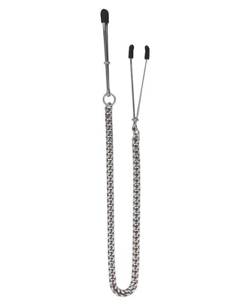 Female Sex Toys Spartacus Adjustable Tweezer Nipple Clamps wJewel Chain Spartacus Female Sex Toys Spartacus Adjustable Tweezer Nipple Clamps wJewel Chain Spartacus