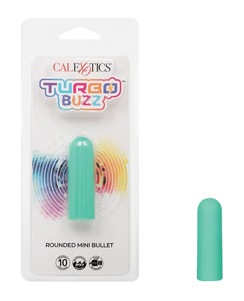 Female Sex Toys Turbo Buzz Rechargeable Rounded Mini Bullet Green Turbo Buzz