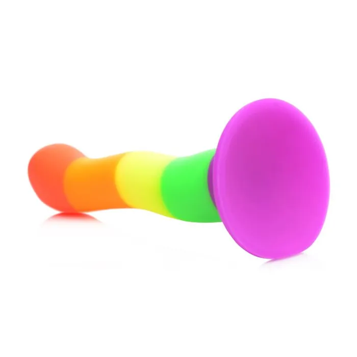 Female Sex Toys XR Brands StrapU Proud Rainbow Dildo