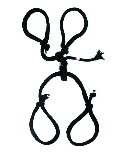 Fetish Fantasy Series Anal Fetish Fantasy Silk Rope Hog Tie Black Fetish Fantasy Series Anal Fetish Fantasy Silk Rope Hog Tie Black