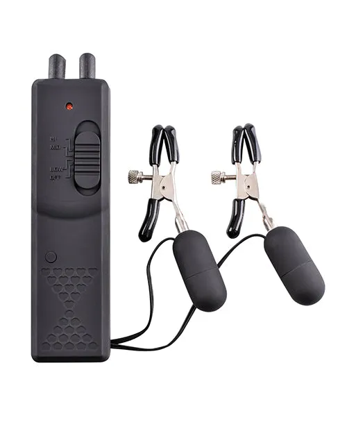 Fetish Fantasy Series Couples Fetish Fantasy Series Vibrating Nipple Clamps with Wired Remote Control Black Fetish Fantasy Series Couples Fetish Fantasy Series Vibrating Nipple Clamps with Wired Remote Control Black