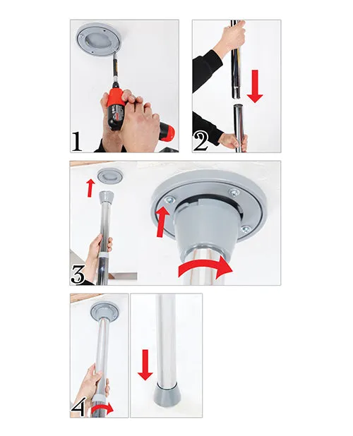 Fetish Fantasy Series Fetish Fantasy Light Up Disco Dance Pole with Remote Control Female Sex Toys