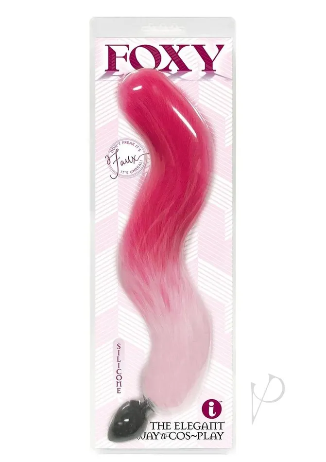 Foxy Foxy Silicone Fox Tail Butt Plug Pink Anal