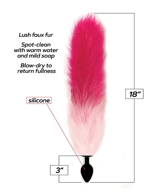 Foxy Foxy Silicone Fox Tail Butt Plug Pink Anal Foxy Foxy Silicone Fox Tail Butt Plug Pink Anal