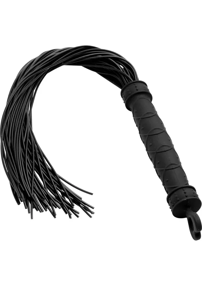 Frisky Punish Me Silicone Flogger Black Frisky Anal