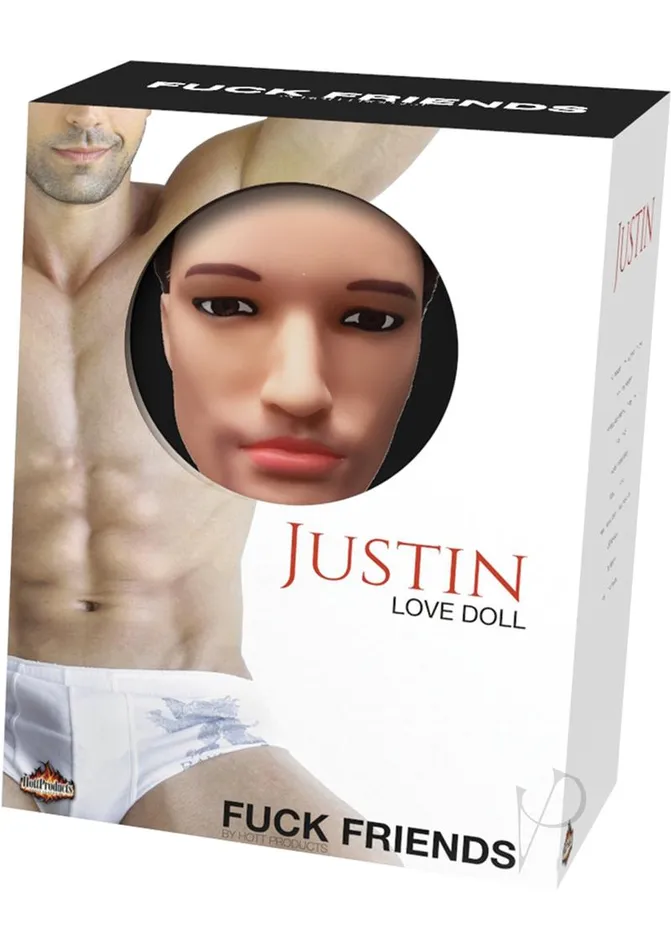Fuck Friends Justin Inflatable 59in Love Doll with Vibrating Cock Vanilla Hott Products Male Sex Toys Fuck Friends Justin Inflatable 59in Love Doll with Vibrating Cock Vanilla Hott Products Male Sex Toys