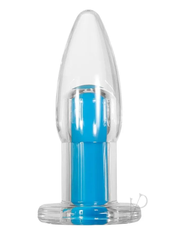 Gender X Female Sex Toys Gender X Electric Blue Silicone Rechargeable Vibrator with Remote Control Clear Blue