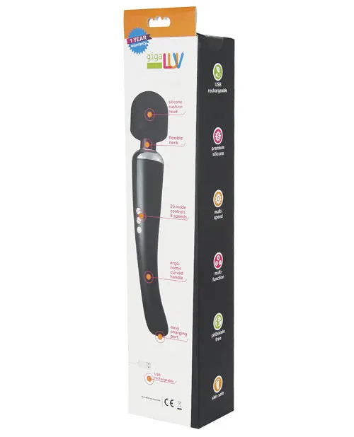 GigaLuv Chirapsia Rechargeable Wand Black Gigaluv Vibrators GigaLuv Chirapsia Rechargeable Wand Black Gigaluv Vibrators
