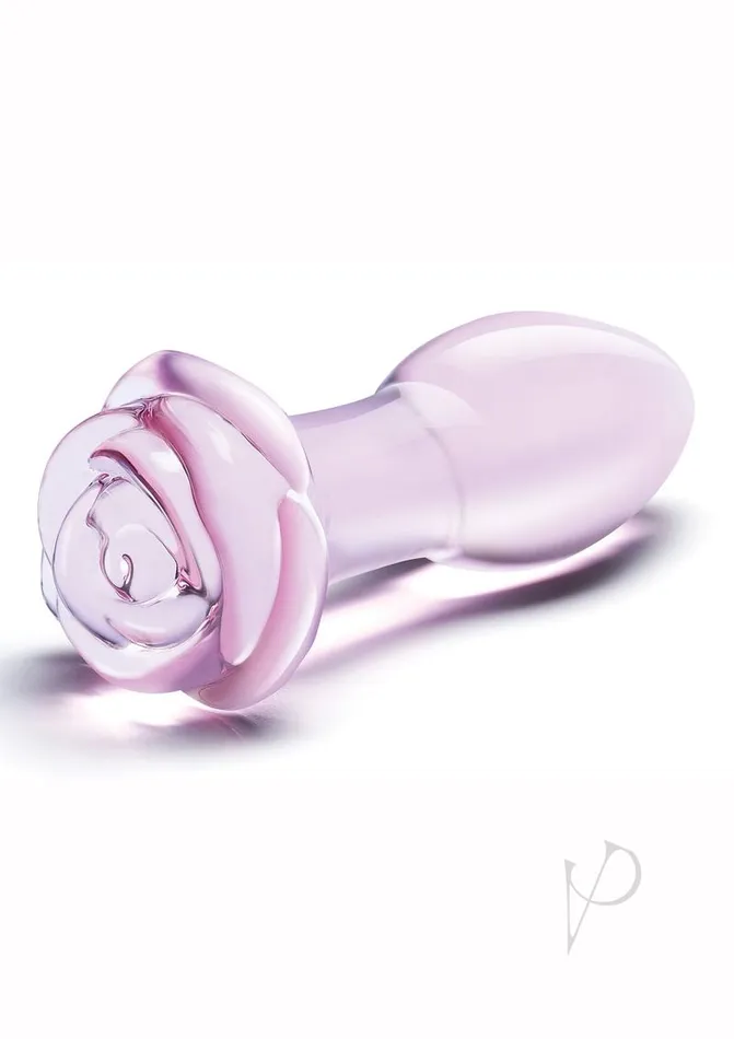 Glas Blossom Ring Glass Anal Plug Pink Glas Anal Glas Blossom Ring Glass Anal Plug Pink Glas Anal
