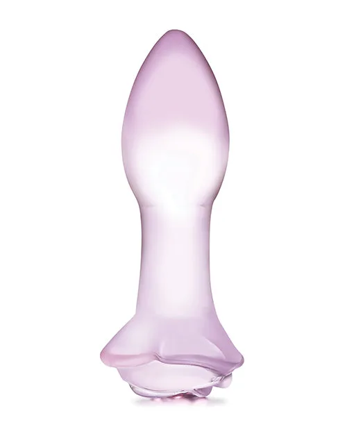 Glas Blossom Ring Glass Anal Plug Pink Glas Anal Glas Blossom Ring Glass Anal Plug Pink Glas Anal