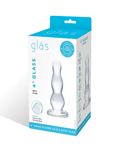 Glas Glas 4 Butt Plug Clear Anal Glas Glas 4 Butt Plug Clear Anal