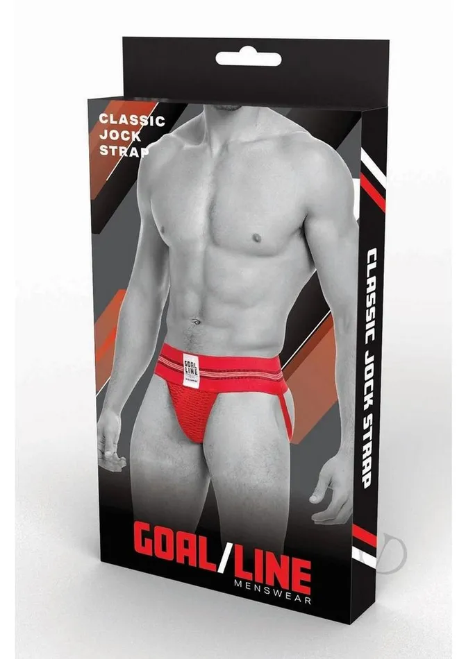 Goal Line Anal Goal Line Class Jockstrap SmallMedium Red