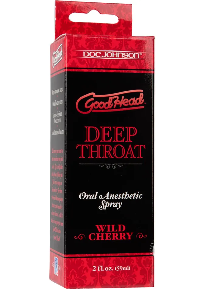 Good Head Male Sex Toys GoodHead Deep Throat Oral Anesthetic Spray Wild Cherry 2oz Good Head Male Sex Toys GoodHead Deep Throat Oral Anesthetic Spray Wild Cherry 2oz
