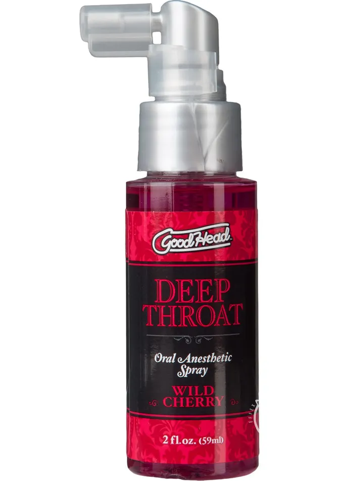 Good Head Male Sex Toys GoodHead Deep Throat Oral Anesthetic Spray Wild Cherry 2oz Good Head Male Sex Toys GoodHead Deep Throat Oral Anesthetic Spray Wild Cherry 2oz