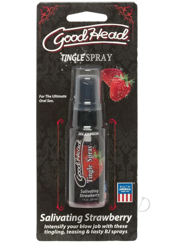 Good Head Vibrators GoodHead Tingle Spray Salivating Strawberry 1oz