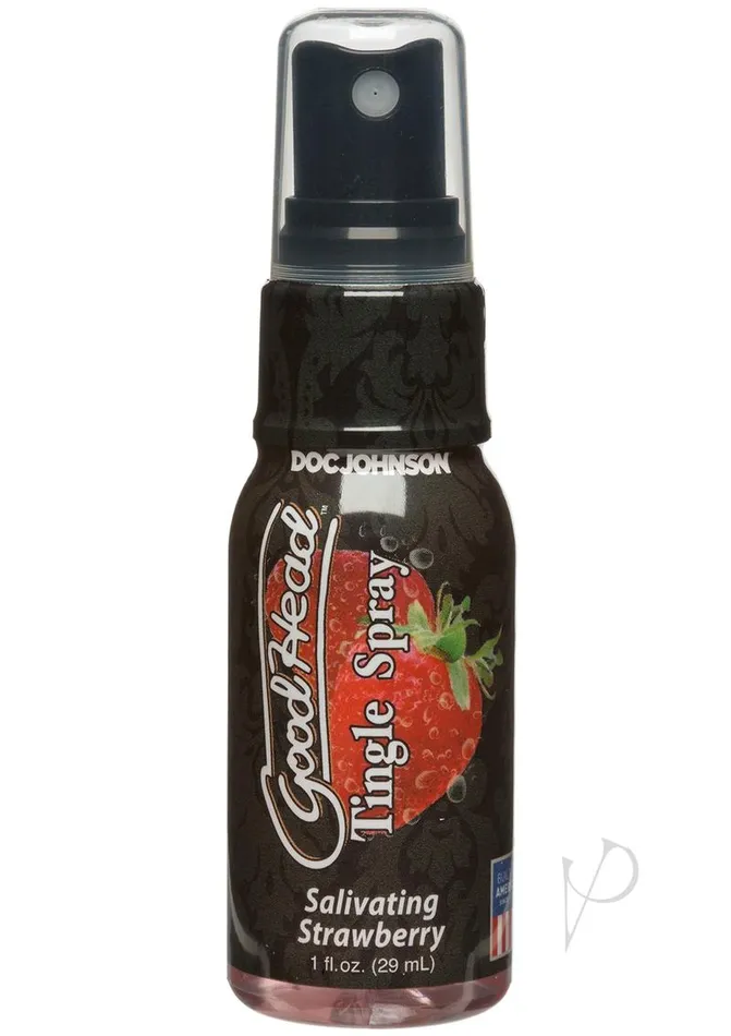 Good Head Vibrators GoodHead Tingle Spray Salivating Strawberry 1oz Good Head Vibrators GoodHead Tingle Spray Salivating Strawberry 1oz
