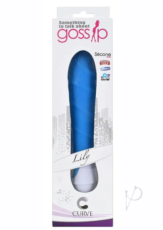 Gossip Lily 7 Function Silicone Vibrator Blue Gossip Vibrators